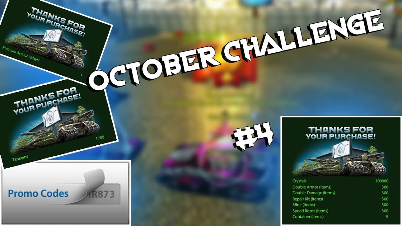 Tanki Online Promo code? October challenge part 4 YouTube