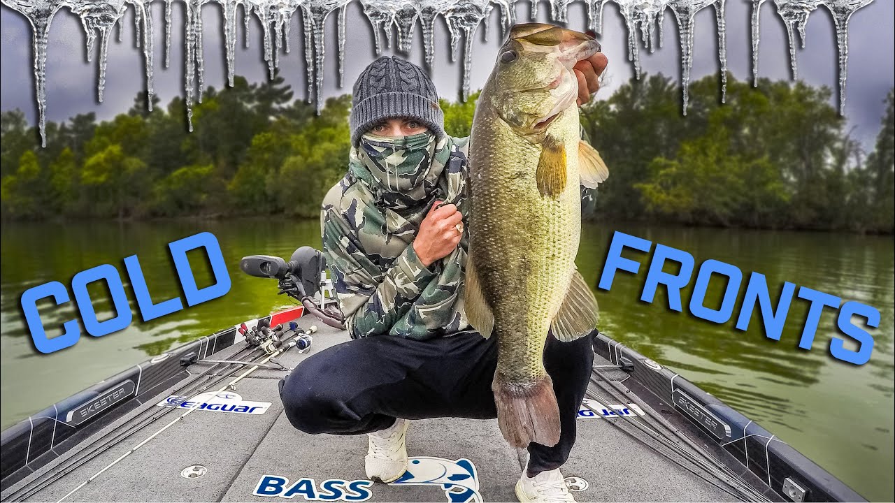 My TOP Tip For Catching GIANT Bass In COLD FRONTS