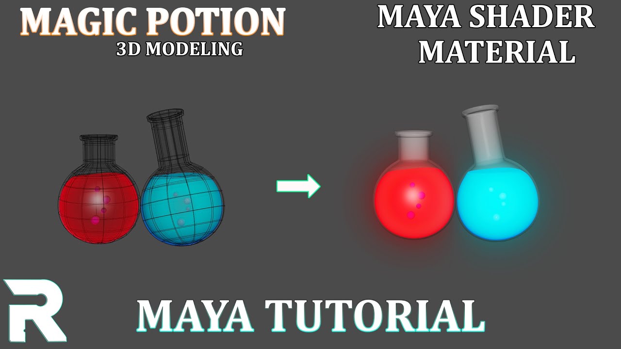 3D Potion Bottle in Maya | Modeling + Shader Tutorial for Beginners ...