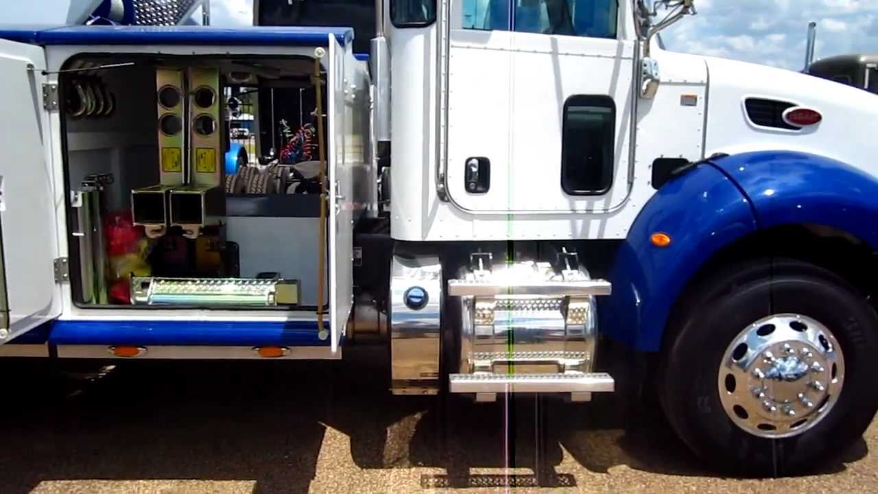 95851 25 ton Peterbilt single axle Jerr-Dan - YouTube