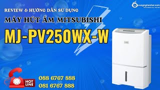 Máy hút ẩm Mitsubishi MJ-PV250WX-W 24.5L nước / ngày | Review &amp; Hướng dẫn sử dụng