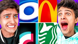 Video thumbnail of "GUESS THE LOGO! Brent Rivera Vs Dom Brack"