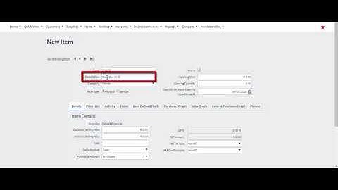 Sage Business Cloud Accounting (AME) - Adding an Item