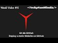 DevOps Tutorials in (Hindi) #15 : Git && GitHub | Static Web Deployment | From Zero to Hero| 2025