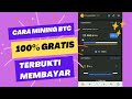 CARA GRATIS 100% MENAMBANG BITCOIN DI SMARTPHONE