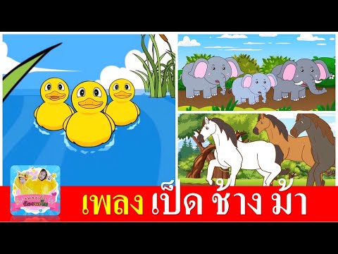 เพลงเด็กในตำนาน เป็ด ช้าง ม้า | เป็ดก้าบก้าบ | ช้างช้างช้าง | ม้าวิ่งกรับกรับ