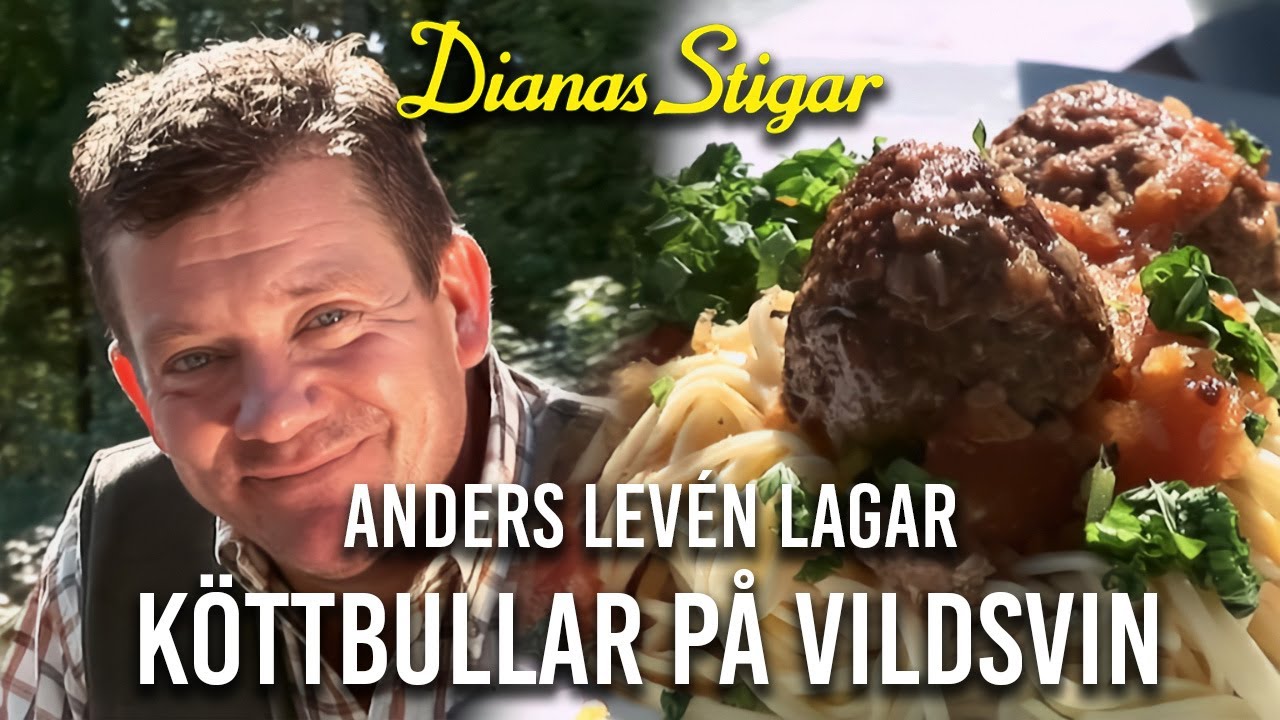 Anders Levén lagar köttbullar på vildsvin
