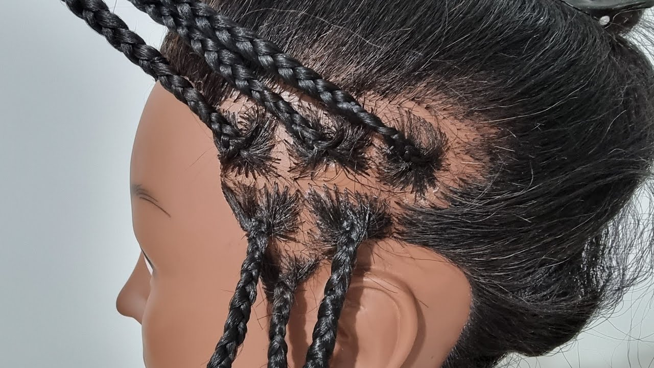 Try This Easy Technique! DIY knotless Braids tutorial - YouTube