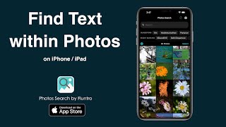 Search for Text within Photos on iPhone or iPad - Photos Search by Fluntro Tutorial screenshot 2