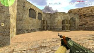 [error] Counter Strike 1.6 Gameplay - de_dust2 double kill (hs) 1st