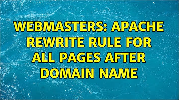Webmasters: Apache rewrite rule for all pages after domain name