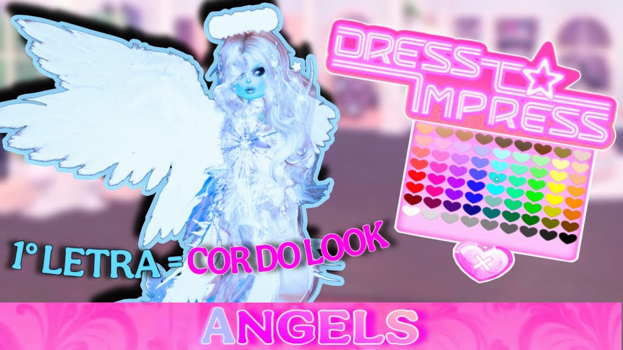 Jogando DRESS TO IMPRESS mas a PRIMEIRA LETRA do tema decide A COR que eu vou USAR 