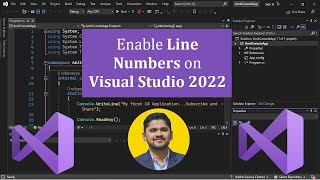 How to Display Line Numbers in Text Editor on Visual Studio 2022