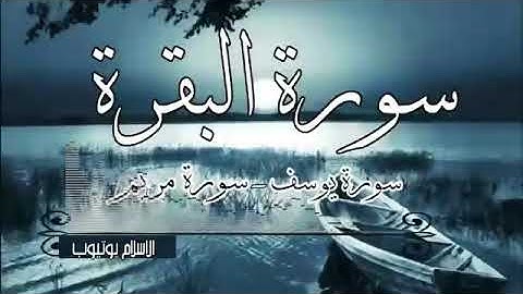سورة مريم -سورة يوسف-سورة البقرة بصوت القاريء حسام الدين العبادي