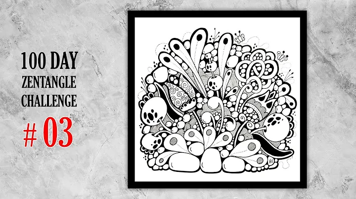 03 # 100 days of tangling | zentangle 100 day challenge | zentangle doodle art | zentangle art