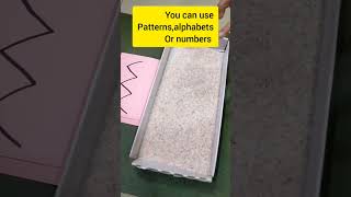 sand tray activity for pre writing practice #sandtrayactivity#prewritingactivities