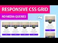 Responsive CSS Grid No Media Queries