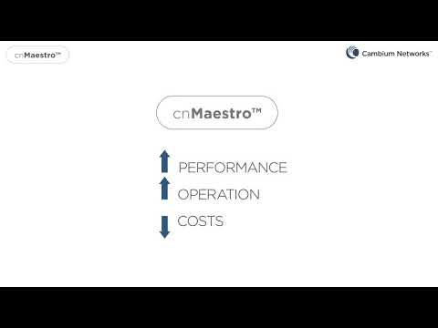 cnMaestro Wireless Network Management Overview