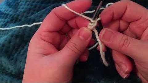 Chinese Waitress Cast On (with Crochet Hook)