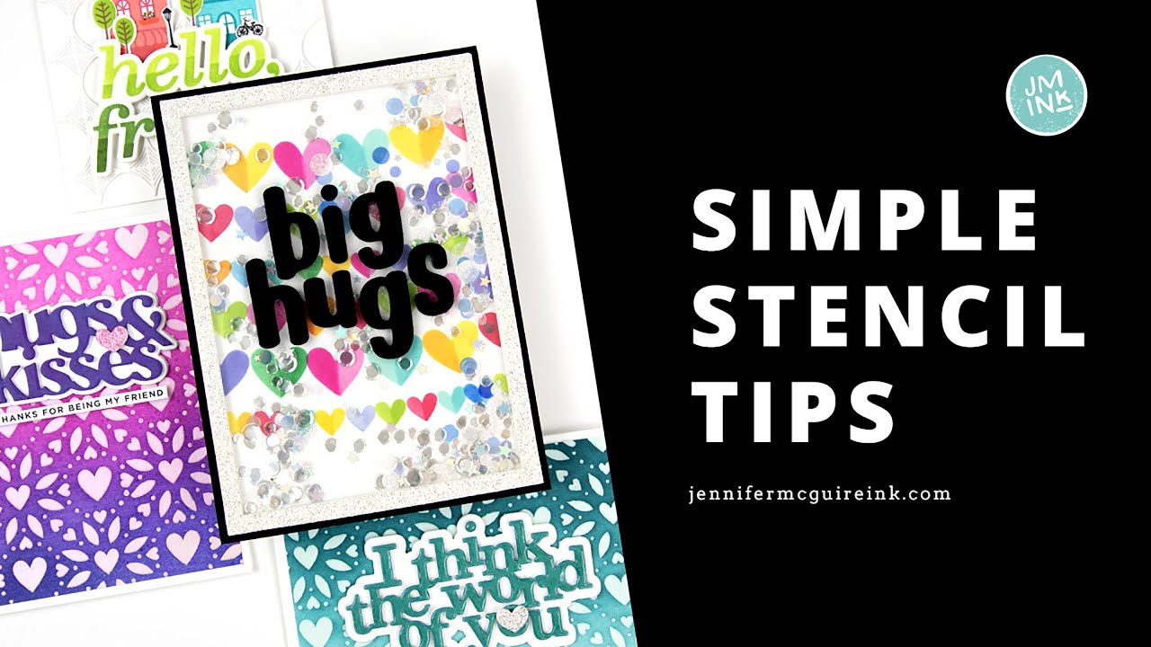 Have you ever used you glitter, stencils & glue in this way? A new method  to stretch your supplies 