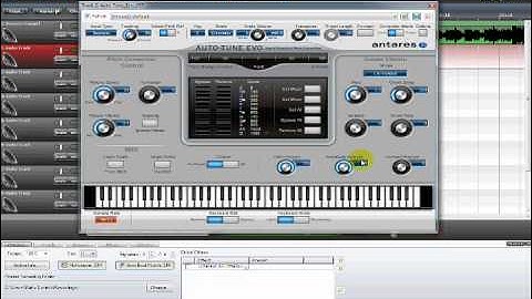 Acoustica Mixcraft 5.0 Tutorial - How to use Autotune to sound like T-Pain