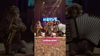 Maymun Bobo Ile İyi Ki Doğdun Merve İsmine Özel Doğum Günü Şarkısı