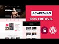 Template Elementor para Academia - Criação de Sites para Academia