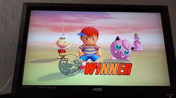 Super Smash Bros. Brawl Ness (CPU) VS Olimar (CPU) VS Peach (CPU) VS Jigglypuff (CPU)