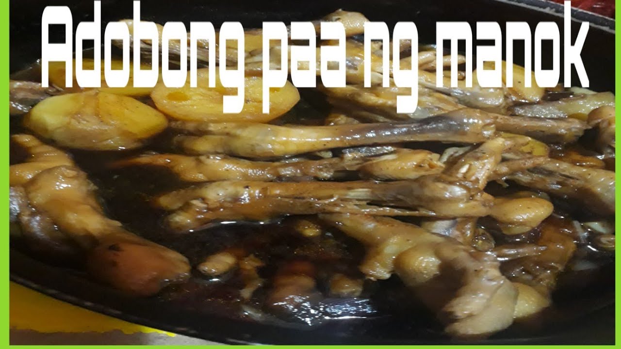 How to cook chinese style chicken feet adobo YouTube