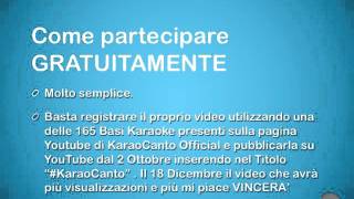 Competition di Karaoke Gratuito Vinci il tuo SINGOLO by Gynmusic Studios #KaraoCanto