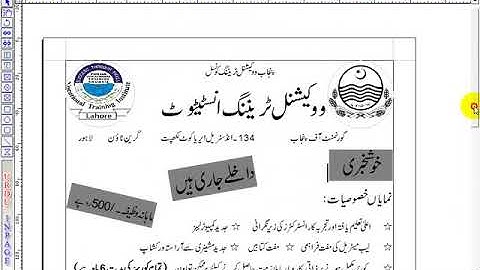 How to use story editor and symbols and View tab in InPage in Urdu