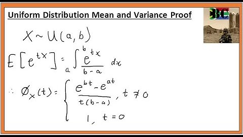 Uniform Distribution Moment Generating Function Proof