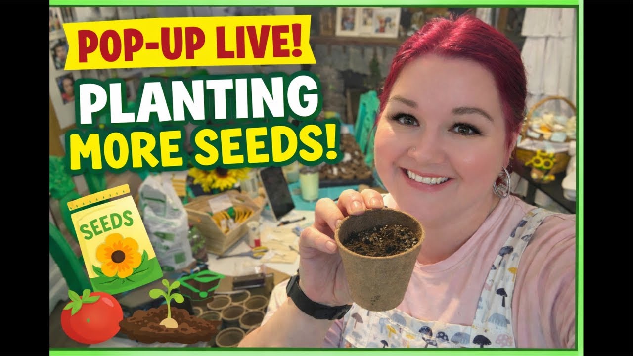 POP-UP LIVE 🌿 Planting More Seeds With Me! Let’s Grow Together!