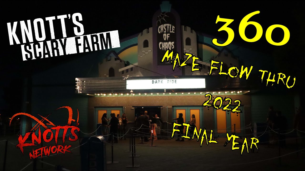 Dark Ride Maze Flow Thru 360 Knotts Scary Farm 2022