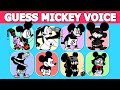 FNF - Guess Character by Their VOICE  | PIBBY MICKEY MOUSE , MICKEY.AVI, ACCELERANT MICKEY, ...