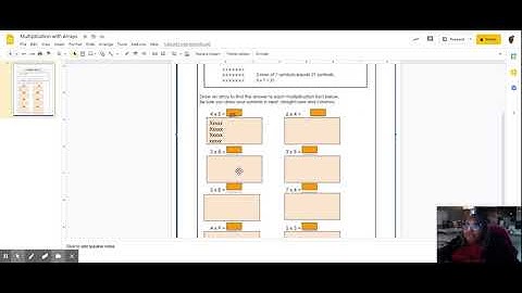 Multiplication with Arrays - Google Slides