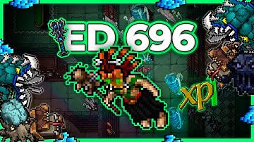 ED 696 Hunt x4 Secret Library Ice Section 8.8kk/h Raw + 4.3kk Profit - Tibia Hunt [13.40] #tibiahunt