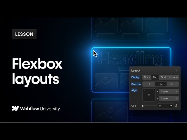 Flexbox layouts in Webflow — Web design tutorial 