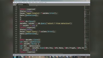 GOLANG-KONEKSI DATABASE MYSQL DAN CRUD