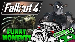 Fallout 4 Funny Moments Ep.9 Robot DLC, Funny Death Rage, Explosions Everywhere!