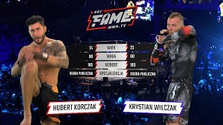FAME MMA 1: Hubert "Ken" Korczak vs Krystian "Krycha" Wilczak (Cała Walka)