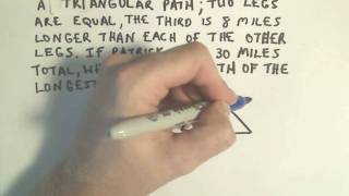 Word Problem Involving Perimeter of a Triangle - ex 1