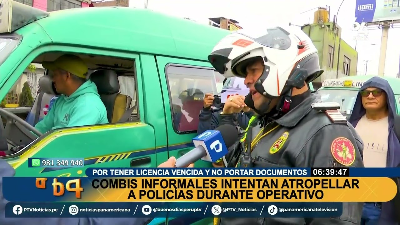 Durante operativo chofer intentó atropellar a una agente policial en El Agustino (2/2)