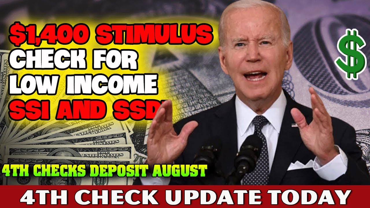 $1,400 CHECKS FOR LOW INCOME SSI SSDI - Stimulus Check 4th Update Today ...