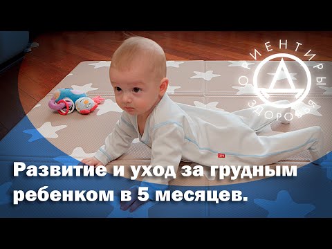 Развитие и уход за грудным ребенком в 5 месяцев