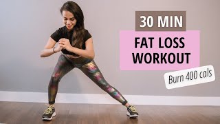 30 min FAT LOSS WORKOUT | At Home Burn || No Equipment