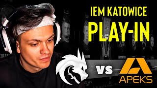 БУСТЕР смотрит TEAM SPIRIT vs APEKS турнир IEM Katowice 2024 CS 2