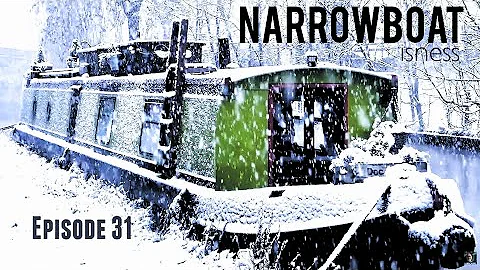 Snowy Winter Narrowboat journey - Off grid Life living on the canal #31