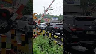 Palang Pintu Kereta Api #shorts #RailroadCrossing #RailwayCrossing #Bahnübergang #踏切 #train
