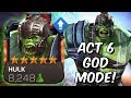 5 Star Gladiator Hulk (Ragnarok) Rank Up & Gameplay - Act 6 God Mode - Marvel Contest of Champions